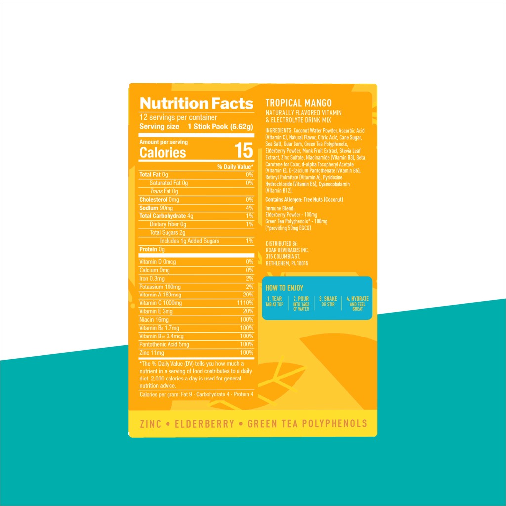 Tropical Mango Immune Support Powder (12 pack)