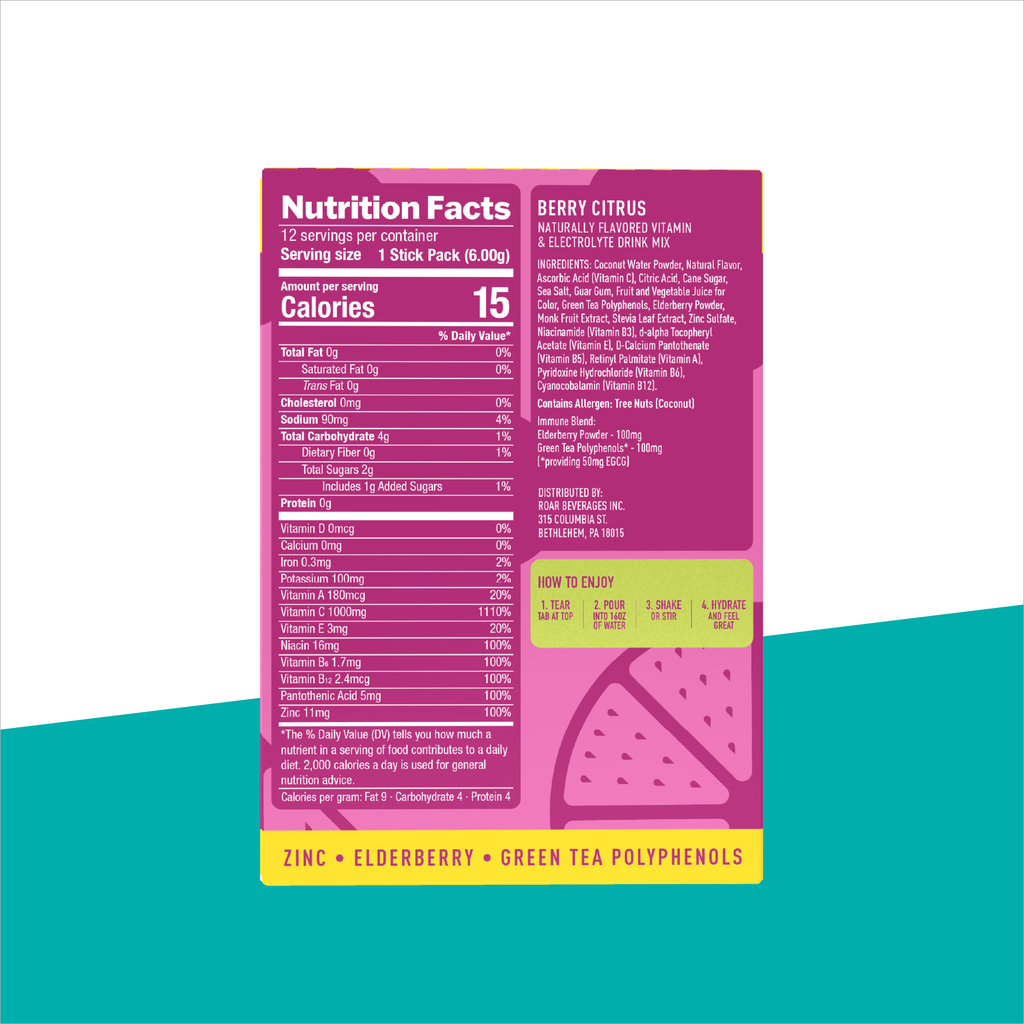 Berry Citrus Immune Support Powder (12 pack)